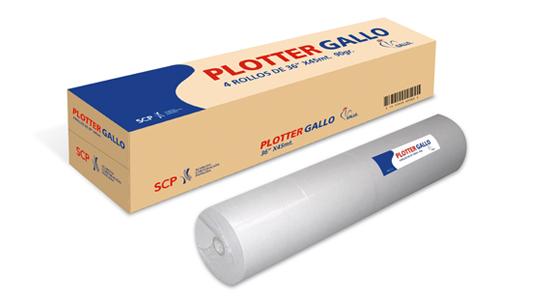 Papel plotter tamaño A1 x 45m Gallo
