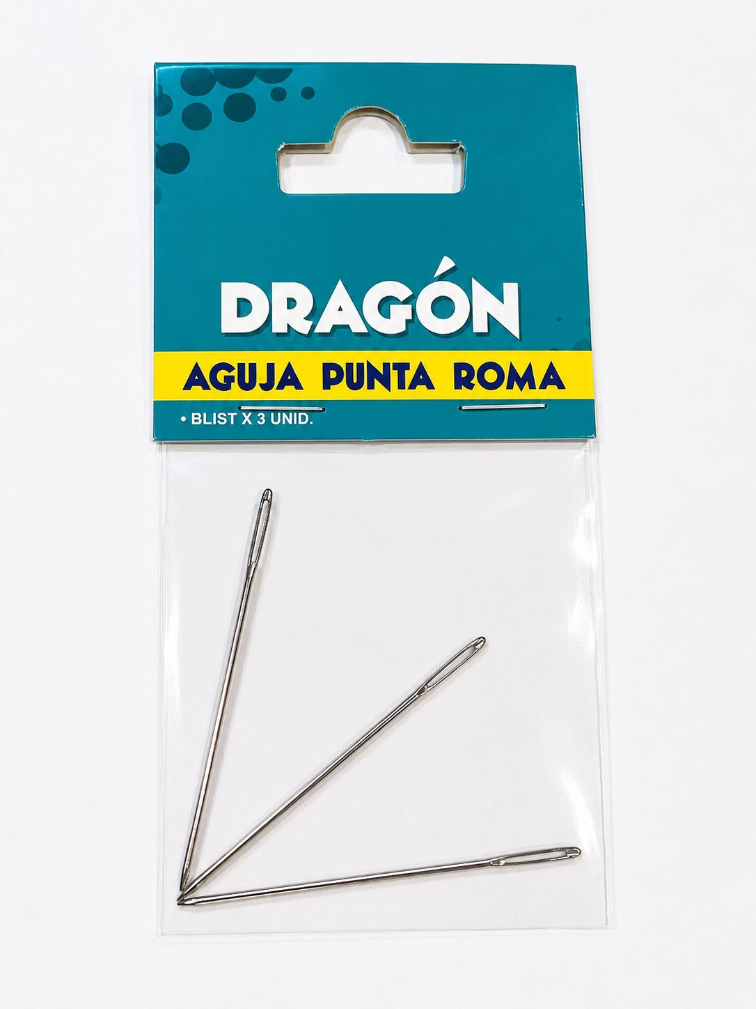 Aguja punta roma x 3 und. Dragón