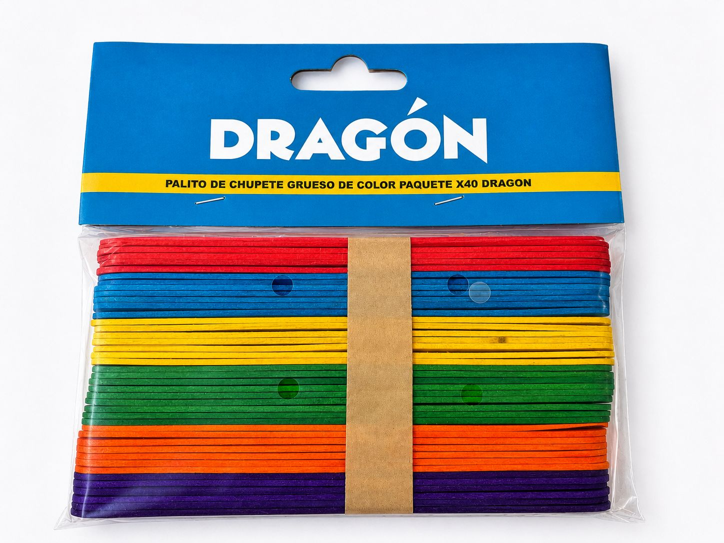 Bajalengua de colores x 40 und. Dragón
