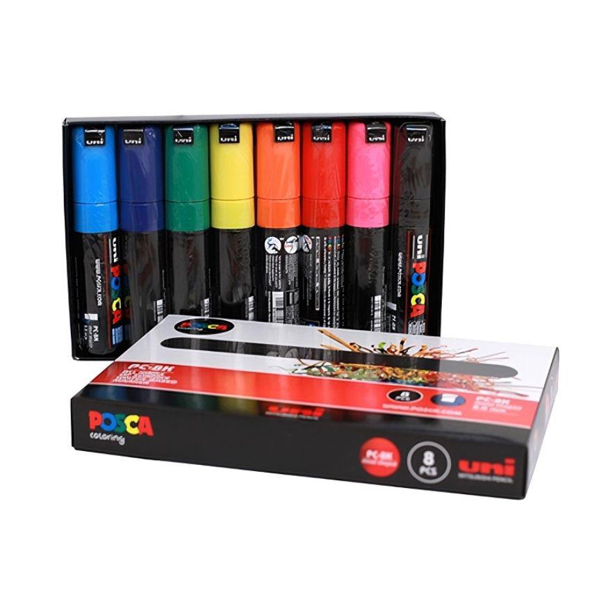 Marcadores 8k x 8 und Posca