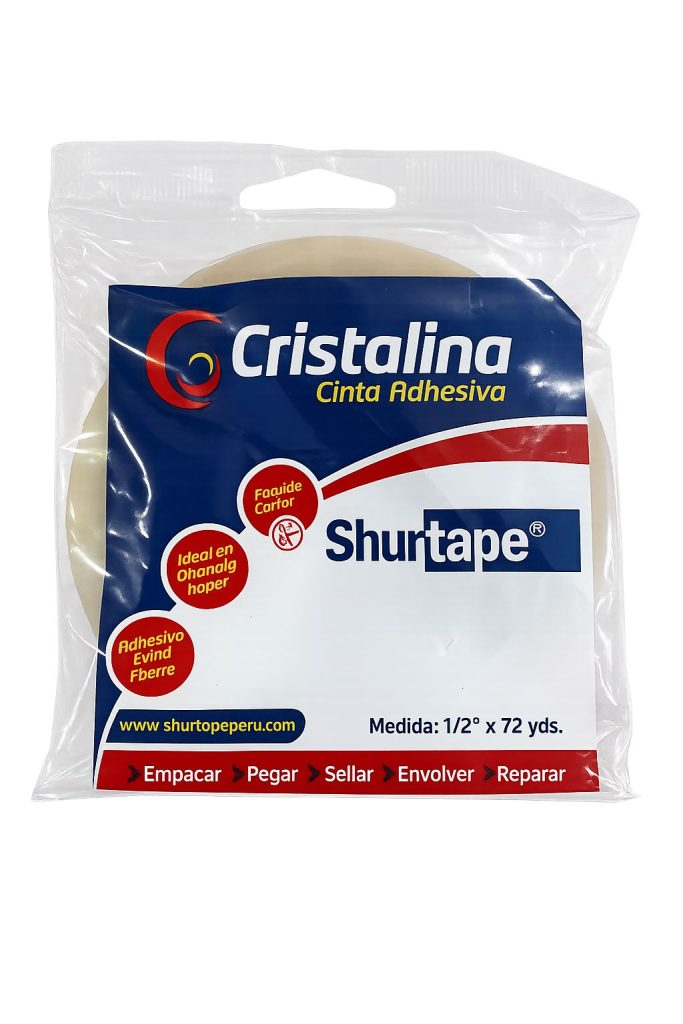 Cinta adhesiva 1/2 x 72 yd Shurtape