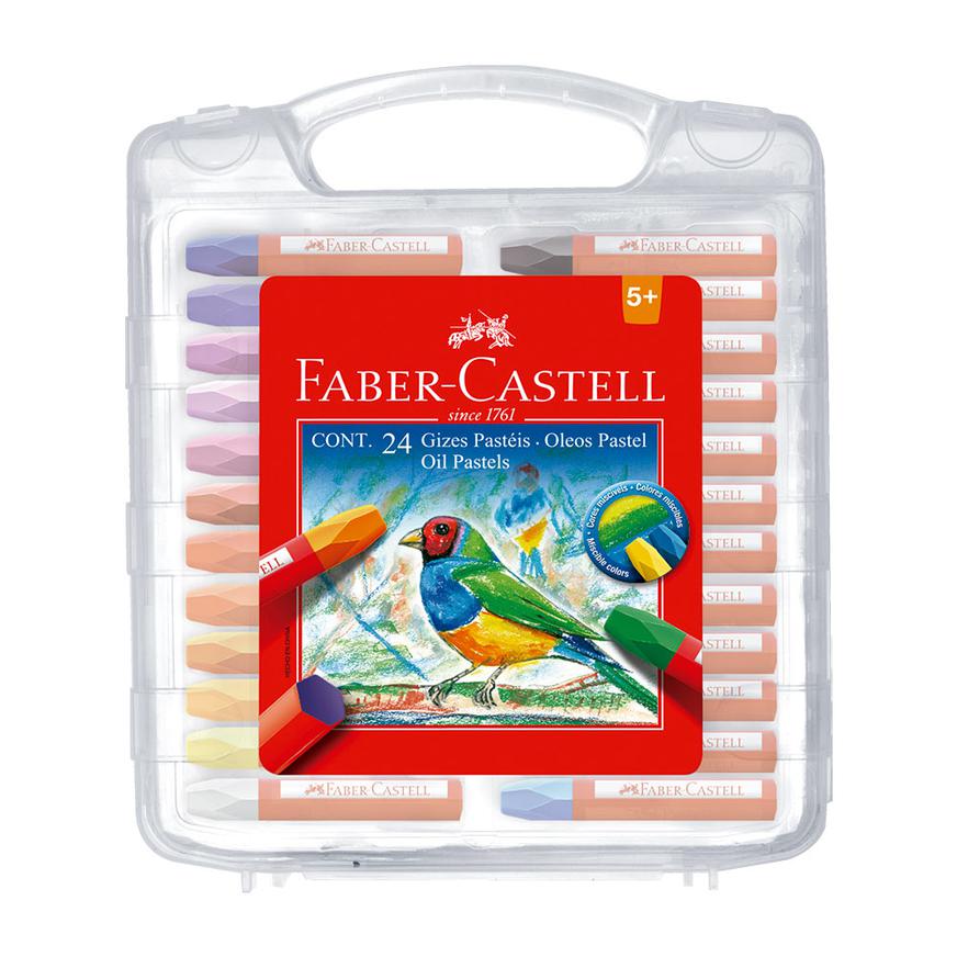 Oleo pastel x 24 und. estuche rígido Faber Castell